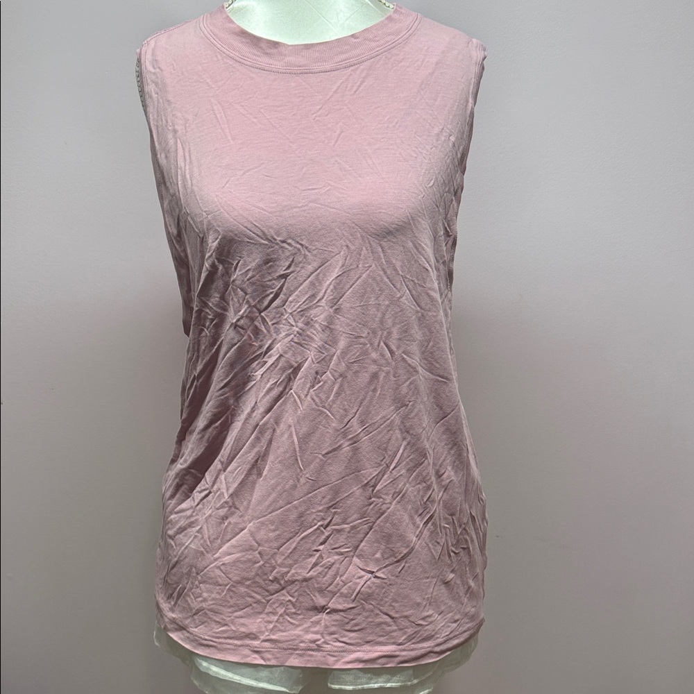 Lululemon Athletica Pink Sleeveless Muscle Tee